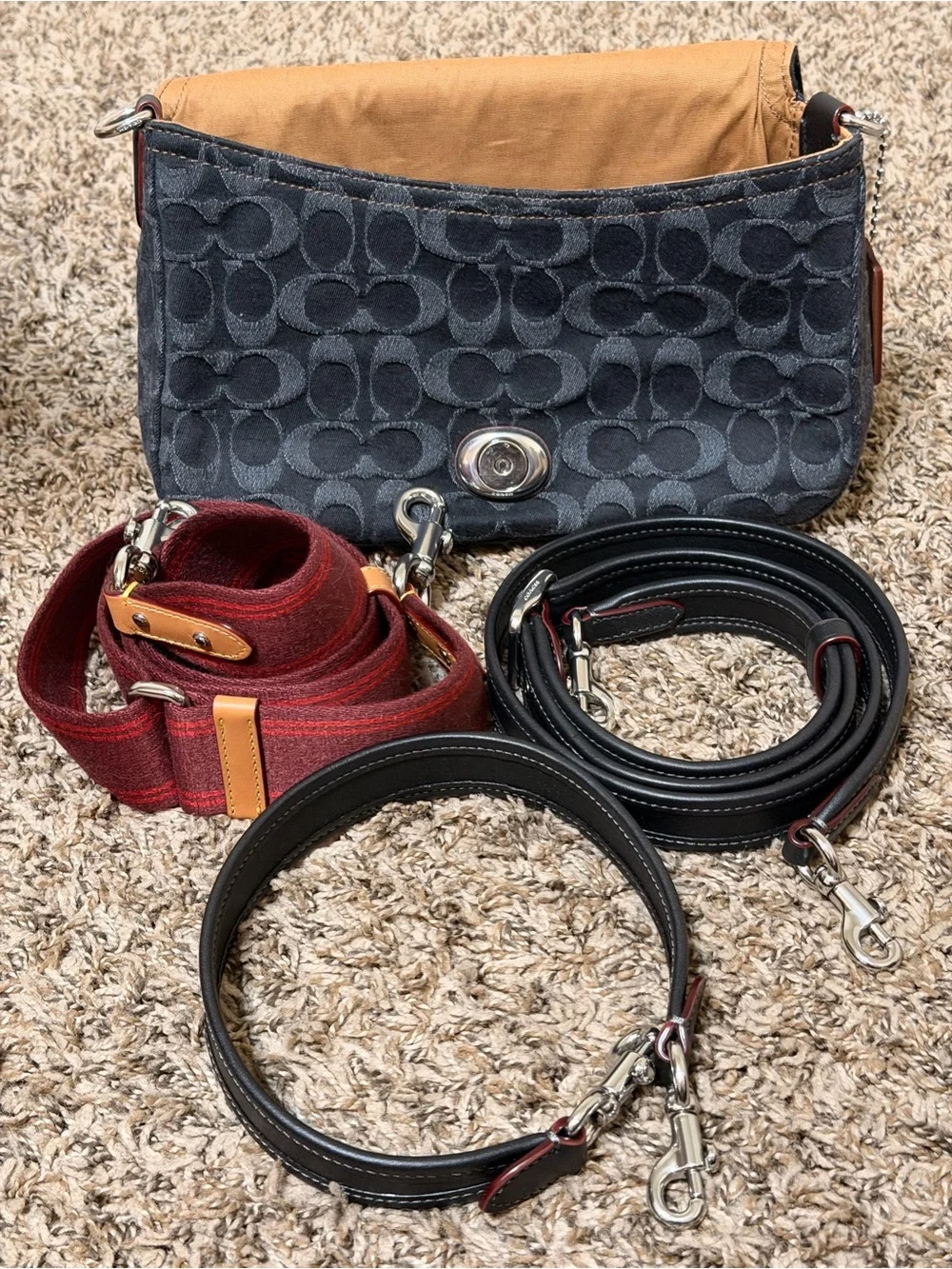 Coach Coach Soft Tabby Shoulder Bag Denim